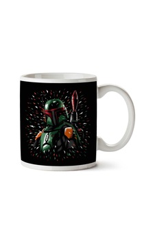 Star Wars Boba Fett Colour Flecks İki Tarafı Baskılı Kupa Bardak