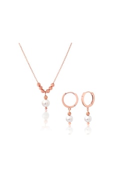 Azuris 925 Ayar Gümüş Inci Set Azuris 925 Ayar Gümüş Inci Set