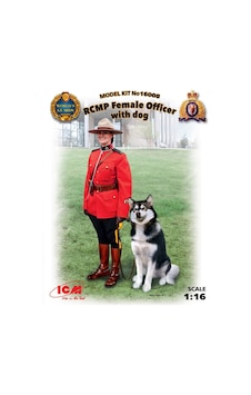 1/16 Rcmp Female Officer With Dog New Molds Maketi, Icm 16008 1/16 Rcmp Female Officer With Dog New Molds Maketi, Icm 16008