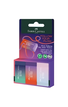Faber Castell Bls Flow Edition Dust-free Silgi 3'lü Faber Castell Bls Flow Edition Dust-free Silgi 3'lü