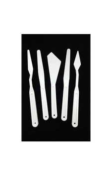 Cenova Akrilik Boya Ve Sanat Ispatulası Plastik Spatula 5'li Set Karışık Karışık