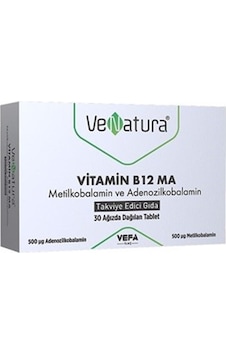 VeNatura Vitamin B12 MA Takviye Edici Gıda 30 Tablet VeNatura Vitamin B12 MA Takviye Edici Gıda 30 Tablet