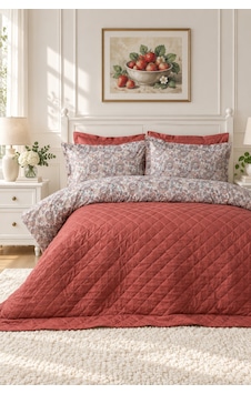 Savira Ella Çift Kişilik Fitted Complete Takımı Turuncu