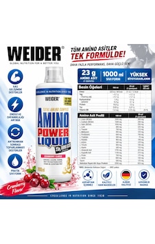 Weider Amino Power Complex 1000 Ml Aromalı Weider Amino Power Complex 1000 Ml Aromalı