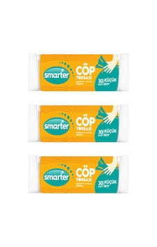 Smarter 3'lü Küçük Boy Çöp Torbası Mini 40 x 50 CM Smarter 3'lü Küçük Boy Çöp Torbası Mini 40 x 50 CM