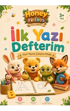 Papelia Honey & Friends Ilk Yazı Defterim Harf Yazma Çalışma Kitabı Ingilizce Alfabe 3+ Yaş Papelia Honey & Friends Ilk Yazı Defterim Harf Yazma Çalışma Kitabı Ingilizce Alfabe 3+ Yaş