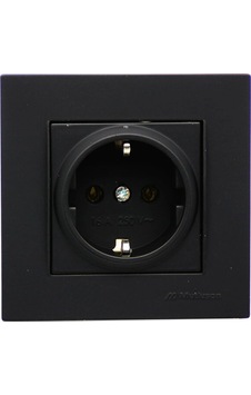 Mutlusan Rita-2220 600 0284 Poşetli Siyah - Topraklı Priz Çerçeveli 5468 Mutlusan Rita-2220 600 0284 Poşetli Siyah - Topraklı Priz Çerçeveli 5468
