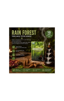 Darshan Rain Forest Ters Akış Tütsü Konisi 10 Lu Paket Darshan Rain Forest Ters Akış Tütsü Konisi 10 Lu Paket