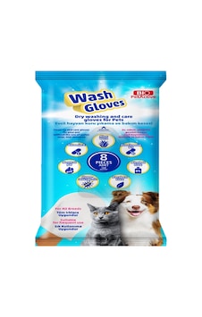 Wash Gloves Evcil Hayvanlar Için Kuru Yıkama Ve Bakım Kesesi 8li