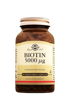 Solgar Biotin 5000 Mcg Takviye Edici Gıda 50 Kapsül Solgar Biotin 5000 Mcg Takviye Edici Gıda 50 Kapsül