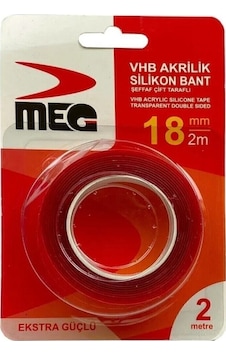 5 Adet Silikonlu Çift Taraflı Montaj Bandı 18mm X 2mt 18 5 Adet Silikonlu Çift Taraflı Montaj Bandı 18mm X 2mt 18