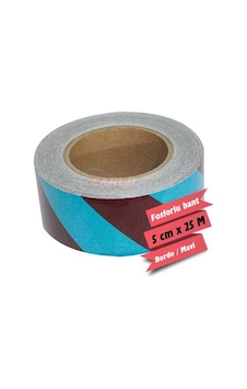 Carub Fosforlu Çapraz Şerit Bant 5 CM X 25 Mt Bordo Mavi BR2406011 Carub Fosforlu Çapraz Şerit Bant 5 CM X 25 Mt Bordo Mavi BR2406011