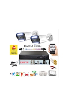 2 Li Sesli Araç İnsan Yüz Tanımalı Hareket Algılayan 5 Mp Lens 9 Warm Led Gece Renkli Kamera Seti 5909ws 2 Li Sesli Araç İnsan Yüz Tanımalı Hareket Algılayan 5 Mp Lens 9 Warm Led Gece Renkli Kamera Seti 5909ws