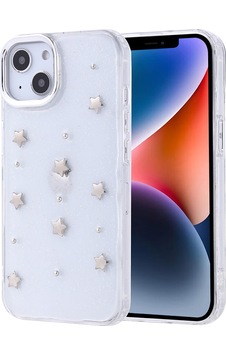 Apple Uyumlu iPhone 13 Kılıf Airbag Tasarımlı Simli Şeffaf Zore Kutup Kapak Yıldız Apple Uyumlu iPhone 13 Kılıf Airbag Tasarımlı Simli Şeffaf Zore Kutup Kapak Yıldız