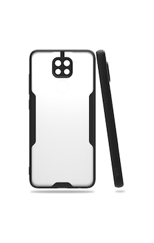 Redmi Note 9 Kılıf Platin Silikon - Siyah Çok Renkli Redmi Note 9 Kılıf Platin Silikon - Siyah Çok Renkli