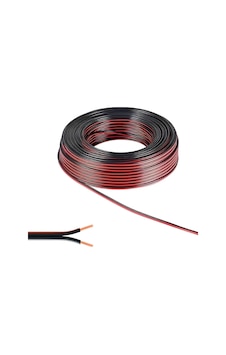 10 Metre 2x0.75 Elektrik Tesisat Bitişik Yassı Hoparlör Kablosu 10 Metre 2x0.75 Elektrik Tesisat Bitişik Yassı Hoparlör Kablosu