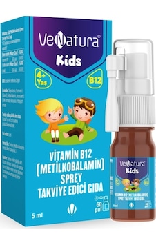 Venatura Kids B12 Metilkobalamin 5 Ml 60 Puf Sprey Venatura Kids B12 Metilkobalamin 5 Ml 60 Puf Sprey