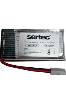 Sertec 702035 3.7v 400mah 25c Beyaz Soket Drone Bataryası Sertec 702035 3.7v 400mah 25c Beyaz Soket Drone Bataryası