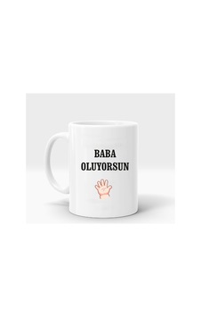 Baba Oluyorsun Baskılı Kupa Bardak Beyaz Beyaz Baba Oluyorsun Baskılı Kupa Bardak Beyaz Beyaz