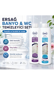 Banyo Wc Temizleyici Seti Bahar Kokulu 1000 Ml 2'li Diğer Banyo Wc Temizleyici Seti Bahar Kokulu 1000 Ml 2'li Diğer