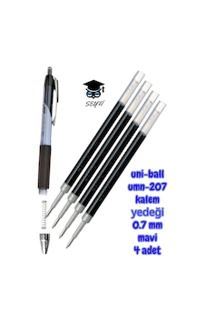 Uni-ball Umn-207 Kalem Yedeği 0.7 Mm Mavi 4 Adet Çok Renkli Uni-ball Umn-207 Kalem Yedeği 0.7 Mm Mavi 4 Adet Çok Renkli
