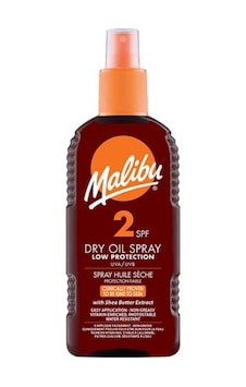 Malibu Güneş Koruyucu Dry Oil Bronzlaştırıcı Sprey SPF2 200ml Malibu Güneş Koruyucu Dry Oil Bronzlaştırıcı Sprey SPF2 200ml
