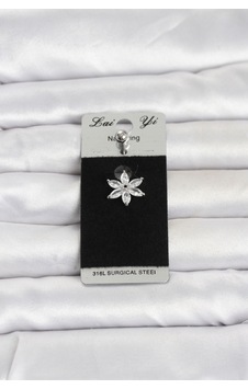 316l Cerrahi Çelik Lotus Model Göbek Piercing Gümüş 316l Cerrahi Çelik Lotus Model Göbek Piercing Gümüş
