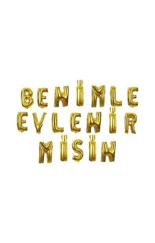 Sevgililer Gününe Özel Altın Benimle Evlenirmisin Balonu Benimle Evlenirmisin Altın Balon Sarı Sevgililer Gününe Özel Altın Benimle Evlenirmisin Balonu Benimle Evlenirmisin Altın Balon Sarı