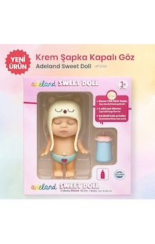 Adeland Sweet Doll Uykucu Bebek 10 Cm Kutu 14 10 5 Cm Krem Şapka Kapalı Göz Yakın Plan Adeland Sweet Doll Uykucu Bebek 10 Cm Kutu 14 10 5 Cm Krem Şapka Kapalı Göz Yakın Plan