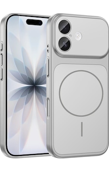 Apple Uyumlu iPhone 17 Kılıf Şarj Özellikli Kamera Lensli 1.8mm İnce Sert Formen Kapak Gümüş