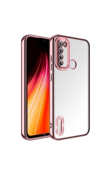 Xiaomi Redmi Note 8 Kılıf Kamera Korumalı Logo Gösteren Zore Omega Kapak Rose Gold Xiaomi Redmi Note 8 Kılıf Kamera Korumalı Logo Gösteren Zore Omega Kapak Rose Gold