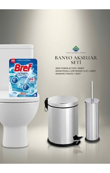 Banyo Aksesuar Seti Gümüş
