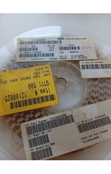 Tajc226k020r 22mf 20v C Kasa Avx Tantal Kondansatör 30 Adet Tajc226k020r 22mf 20v C Kasa Avx Tantal Kondansatör 30 Adet