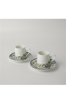 Linens Darlene Porselen 2'li 100 Ml Kahve Fincan Seti Beyaz-renkli Çok Renkli Linens Darlene Porselen 2'li 100 Ml Kahve Fincan Seti Beyaz-renkli Çok Renkli
