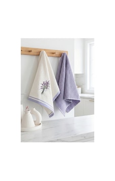 2 Li Nakışlı Havlu Takımı - %100 Pamuk Lavanta Desenli - 40x60 Cm - Lila Lıla 2 Li Nakışlı Havlu Takımı - %100 Pamuk Lavanta Desenli - 40x60 Cm - Lila Lıla