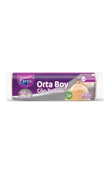 Ekonomik Büzgülü Vanılya Çöp Torbası Orta 15 Ekonomik Büzgülü Vanılya Çöp Torbası Orta 15