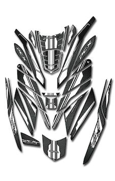 Honda Pcx 2021-24 Tank Pad Seti Karbon Beyaz 33 Parça Honda Pcx 2021-24 Tank Pad Seti Karbon Beyaz 33 Parça