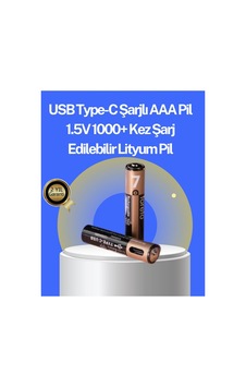 Hızlı Şarj Teknolojili Usb Şarjlı Aaa Pil 40 Dakikada Tam Şarj - Hs08372124-4083 Hızlı Şarj Teknolojili Usb Şarjlı Aaa Pil 40 Dakikada Tam Şarj - Hs08372124-4083