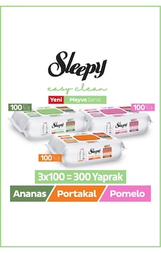 Sleepy Meyve Serisi Yüzey Temizlik Havlusu Mendili Portakal+Ananas+Pomelo 3X100 (300 Yaprak) Sleepy Meyve Serisi Yüzey Temizlik Havlusu Mendili Portakal+Ananas+Pomelo 3X100 (300 Yaprak)