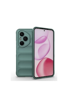 Honor 400 Pro Kılıf Esnek Tpu Oyuklu Arka Yüzey Tasarımlı Zore Etnik Silikon Kapak Koyu Yeşil Honor 400 Pro Kılıf Esnek Tpu Oyuklu Arka Yüzey Tasarımlı Zore Etnik Silikon Kapak Koyu Yeşil