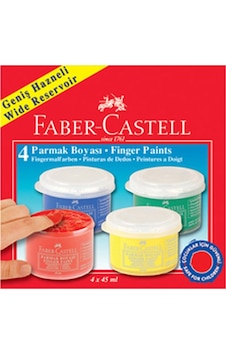 Faber Castell 4 Renk Parmak Boyası Seti - 4 x 45 Ml Faber Castell 4 Renk Parmak Boyası Seti - 4 x 45 Ml