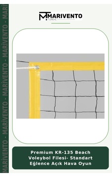 Premium Kr-135 Beach Voleybol Filesi- Standart Eğlence Açık Hava Oyun Premium Kr-135 Beach Voleybol Filesi- Standart Eğlence Açık Hava Oyun