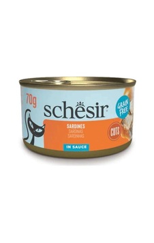 Schesir Tamamlayıcı Sardalyalı Sos İçinde Kedi Konservesi 70 Gr