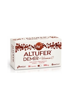 Altufer Demir + Vitamin C 30 Kapsül