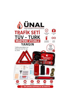 Tüvtürk Muayene Uyumlu Trafik Seti 1 Kg Yangın Tüpü + İlk Yardım Çantası + Reflektör + Tüvtürk Muayene Uyumlu Trafik Seti 1 Kg Yangın Tüpü + İlk Yardım Çantası + Reflektör +