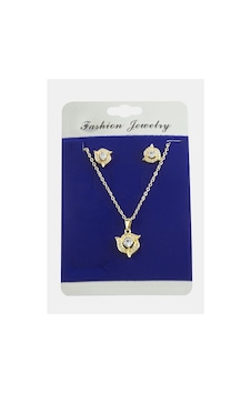 Çiçek Zirkon Taşlı Set Kolye Çok Renkli 46973194 Çiçek Zirkon Taşlı Set Kolye Çok Renkli 46973194