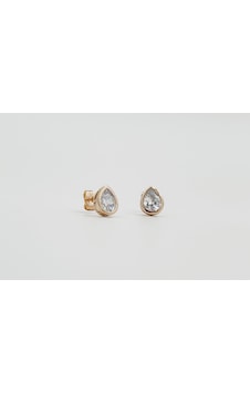 18k Rose Gold Plated Baisse Stud Küpe Gold 18k Rose Gold Plated Baisse Stud Küpe Gold