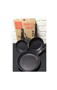 Togo 3 Lü Döküm Tava Set