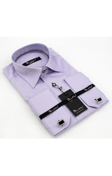 Dicotto Micro Kumaş Kol Düğmeli Slim Fit Düz Renk Gömlek - 201-6 001 Dicotto Micro Kumaş Kol Düğmeli Slim Fit Düz Renk Gömlek - 201-6 001