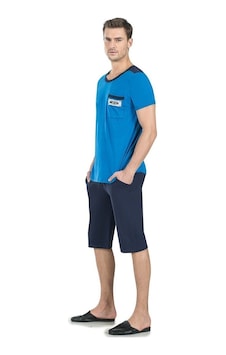 Jiber 4706 Erkek Kısa Kol Kapri Pijama Takımı Jiber 4706 Erkek Kısa Kol Kapri Pijama Takımı